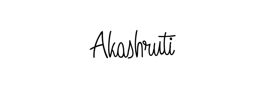 You should practise on your own different ways (Angelique-Rose-font-FFP) to write your name (Akashruti) in signature. don't let someone else do it for you. Akashruti signature style 5 images and pictures png