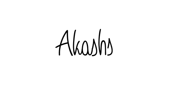 Design your own signature with our free online signature maker. With this signature software, you can create a handwritten (Angelique-Rose-font-FFP) signature for name Akashs. Akashs signature style 5 images and pictures png