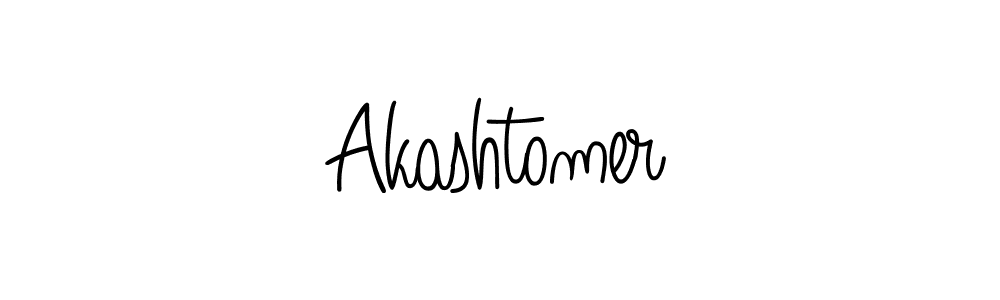 Design your own signature with our free online signature maker. With this signature software, you can create a handwritten (Angelique-Rose-font-FFP) signature for name Akashtomer. Akashtomer signature style 5 images and pictures png