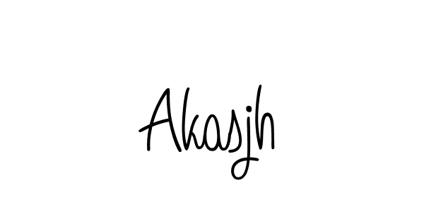 The best way (Angelique-Rose-font-FFP) to make a short signature is to pick only two or three words in your name. The name Akasjh include a total of six letters. For converting this name. Akasjh signature style 5 images and pictures png