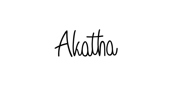 Make a beautiful signature design for name Akatha. Use this online signature maker to create a handwritten signature for free. Akatha signature style 5 images and pictures png