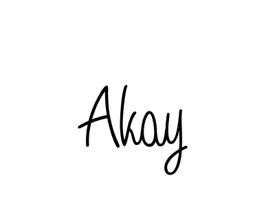 The best way (Angelique-Rose-font-FFP) to make a short signature is to pick only two or three words in your name. The name Akay include a total of six letters. For converting this name. Akay signature style 5 images and pictures png