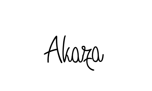 Also we have Akaza name is the best signature style. Create professional handwritten signature collection using Angelique-Rose-font-FFP autograph style. Akaza signature style 5 images and pictures png