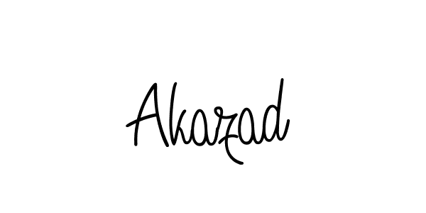 Make a beautiful signature design for name Akazad. Use this online signature maker to create a handwritten signature for free. Akazad signature style 5 images and pictures png