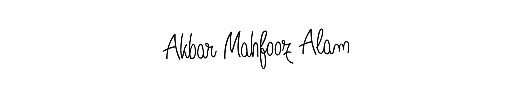 Make a beautiful signature design for name Akbar Mahfooz Alam. Use this online signature maker to create a handwritten signature for free. Akbar Mahfooz Alam signature style 5 images and pictures png