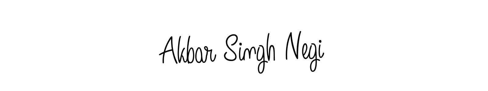 Create a beautiful signature design for name Akbar Singh Negi. With this signature (Angelique-Rose-font-FFP) fonts, you can make a handwritten signature for free. Akbar Singh Negi signature style 5 images and pictures png