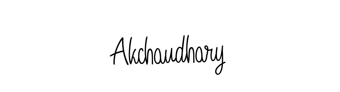 The best way (Angelique-Rose-font-FFP) to make a short signature is to pick only two or three words in your name. The name Akchaudhary include a total of six letters. For converting this name. Akchaudhary signature style 5 images and pictures png