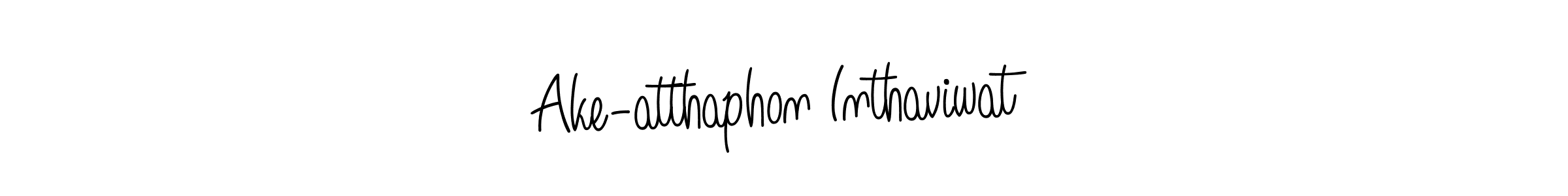 You should practise on your own different ways (Angelique-Rose-font-FFP) to write your name (Ake-atthaphon Inthaviwat) in signature. don't let someone else do it for you. Ake-atthaphon Inthaviwat signature style 5 images and pictures png