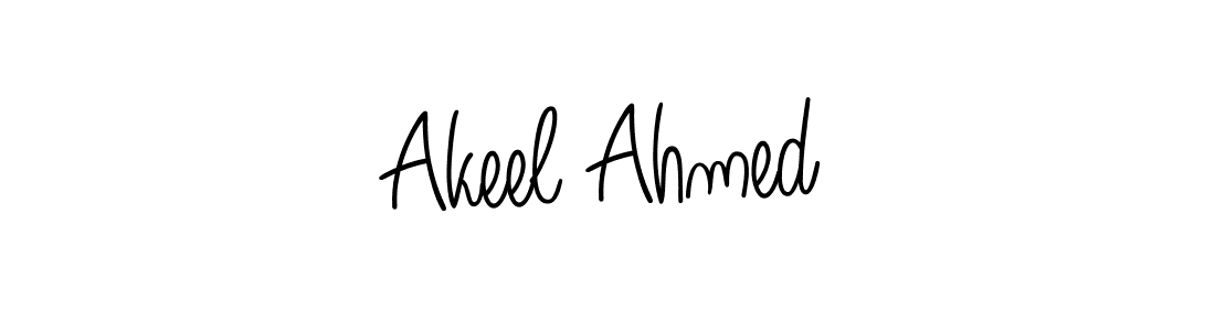 Make a beautiful signature design for name Akeel Ahmed. With this signature (Angelique-Rose-font-FFP) style, you can create a handwritten signature for free. Akeel Ahmed signature style 5 images and pictures png