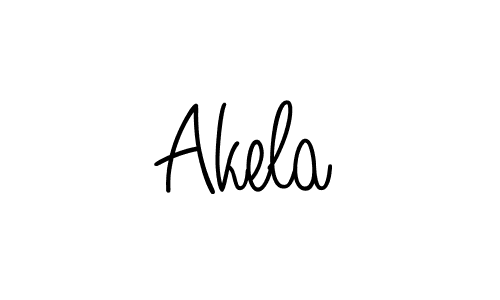 Design your own signature with our free online signature maker. With this signature software, you can create a handwritten (Angelique-Rose-font-FFP) signature for name Akela. Akela signature style 5 images and pictures png