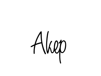 Use a signature maker to create a handwritten signature online. With this signature software, you can design (Angelique-Rose-font-FFP) your own signature for name Akep. Akep signature style 5 images and pictures png