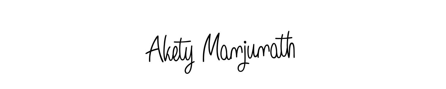 Angelique-Rose-font-FFP is a professional signature style that is perfect for those who want to add a touch of class to their signature. It is also a great choice for those who want to make their signature more unique. Get Akety Manjunath name to fancy signature for free. Akety Manjunath signature style 5 images and pictures png