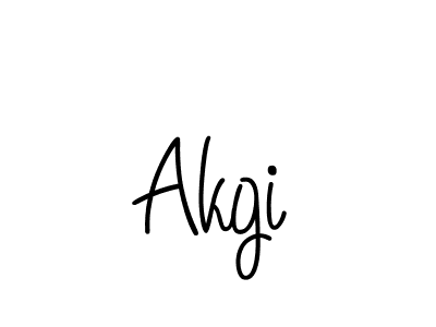 Akgi stylish signature style. Best Handwritten Sign (Angelique-Rose-font-FFP) for my name. Handwritten Signature Collection Ideas for my name Akgi. Akgi signature style 5 images and pictures png