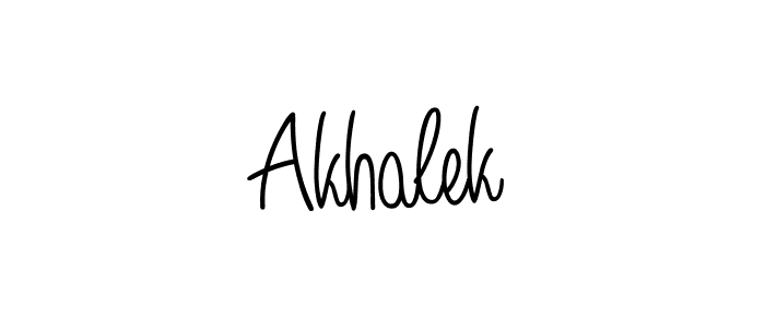 Once you've used our free online signature maker to create your best signature Angelique-Rose-font-FFP style, it's time to enjoy all of the benefits that Akhalek name signing documents. Akhalek signature style 5 images and pictures png