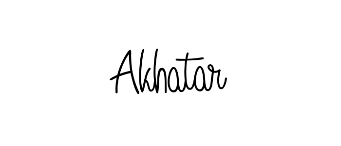 Make a beautiful signature design for name Akhatar. With this signature (Angelique-Rose-font-FFP) style, you can create a handwritten signature for free. Akhatar signature style 5 images and pictures png