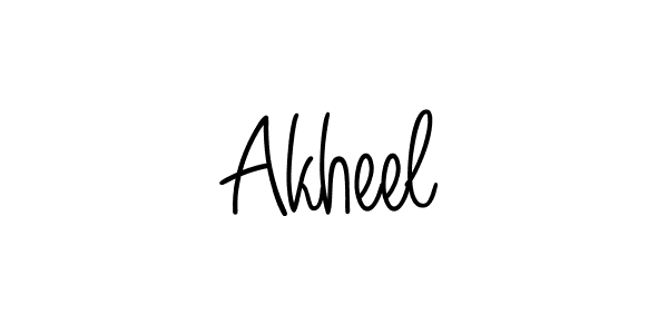 You should practise on your own different ways (Angelique-Rose-font-FFP) to write your name (Akheel) in signature. don't let someone else do it for you. Akheel signature style 5 images and pictures png