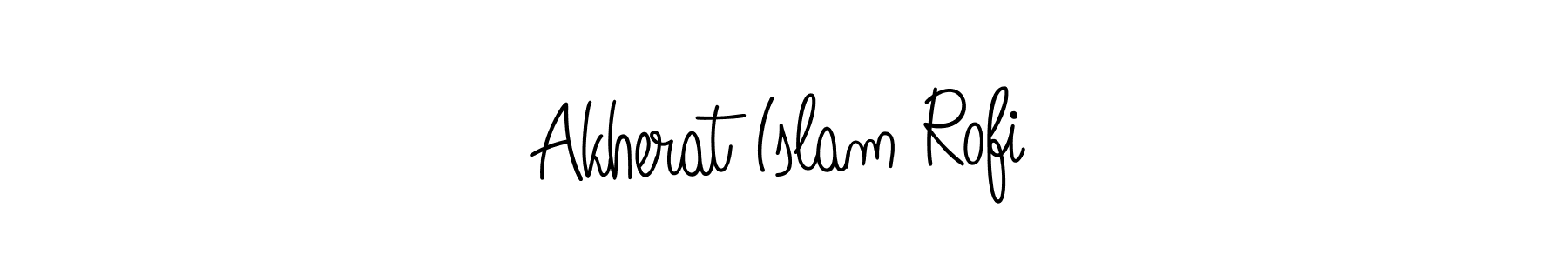 You can use this online signature creator to create a handwritten signature for the name Akherat Islam Rofi. This is the best online autograph maker. Akherat Islam Rofi signature style 5 images and pictures png