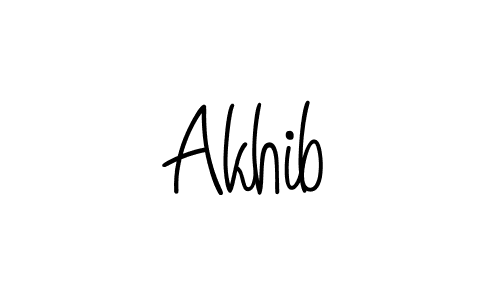 Here are the top 10 professional signature styles for the name Akhib. These are the best autograph styles you can use for your name. Akhib signature style 5 images and pictures png