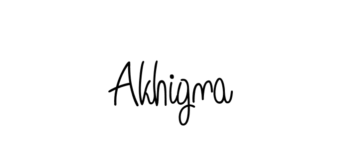 How to make Akhigna signature? Angelique-Rose-font-FFP is a professional autograph style. Create handwritten signature for Akhigna name. Akhigna signature style 5 images and pictures png