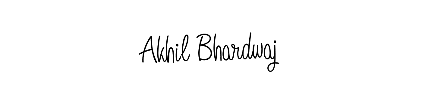 You should practise on your own different ways (Angelique-Rose-font-FFP) to write your name (Akhil Bhardwaj) in signature. don't let someone else do it for you. Akhil Bhardwaj signature style 5 images and pictures png