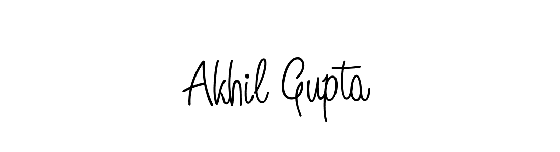 Create a beautiful signature design for name Akhil Gupta. With this signature (Angelique-Rose-font-FFP) fonts, you can make a handwritten signature for free. Akhil Gupta signature style 5 images and pictures png