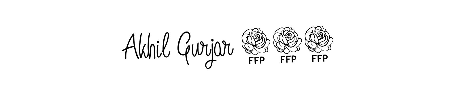 How to Draw Akhil Gurjar 110 signature style? Angelique-Rose-font-FFP is a latest design signature styles for name Akhil Gurjar 110. Akhil Gurjar 110 signature style 5 images and pictures png