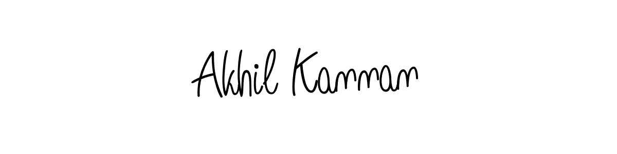 Akhil Kannan stylish signature style. Best Handwritten Sign (Angelique-Rose-font-FFP) for my name. Handwritten Signature Collection Ideas for my name Akhil Kannan. Akhil Kannan signature style 5 images and pictures png
