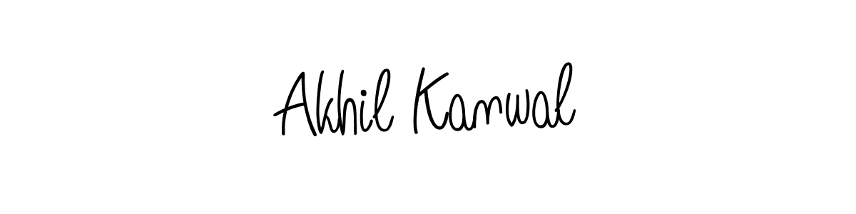 Akhil Kanwal stylish signature style. Best Handwritten Sign (Angelique-Rose-font-FFP) for my name. Handwritten Signature Collection Ideas for my name Akhil Kanwal. Akhil Kanwal signature style 5 images and pictures png