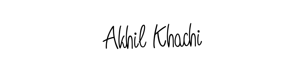 Similarly Angelique-Rose-font-FFP is the best handwritten signature design. Signature creator online .You can use it as an online autograph creator for name Akhil Khachi. Akhil Khachi signature style 5 images and pictures png
