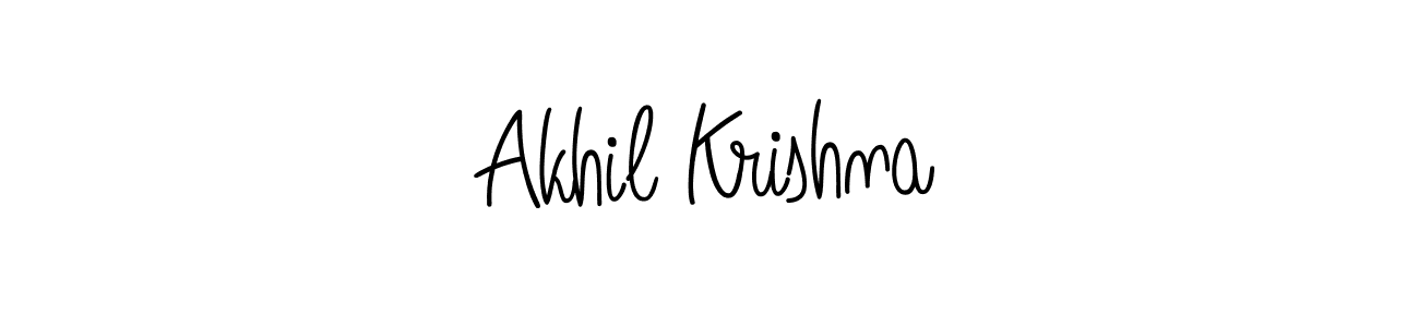 Best and Professional Signature Style for Akhil Krishna. Angelique-Rose-font-FFP Best Signature Style Collection. Akhil Krishna signature style 5 images and pictures png