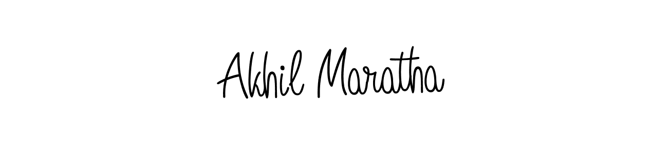 Design your own signature with our free online signature maker. With this signature software, you can create a handwritten (Angelique-Rose-font-FFP) signature for name Akhil Maratha. Akhil Maratha signature style 5 images and pictures png