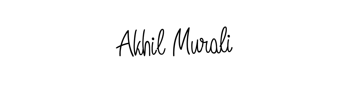 Akhil Murali stylish signature style. Best Handwritten Sign (Angelique-Rose-font-FFP) for my name. Handwritten Signature Collection Ideas for my name Akhil Murali. Akhil Murali signature style 5 images and pictures png