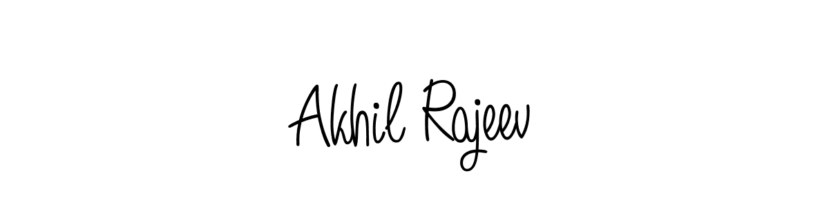 Design your own signature with our free online signature maker. With this signature software, you can create a handwritten (Angelique-Rose-font-FFP) signature for name Akhil Rajeev. Akhil Rajeev signature style 5 images and pictures png