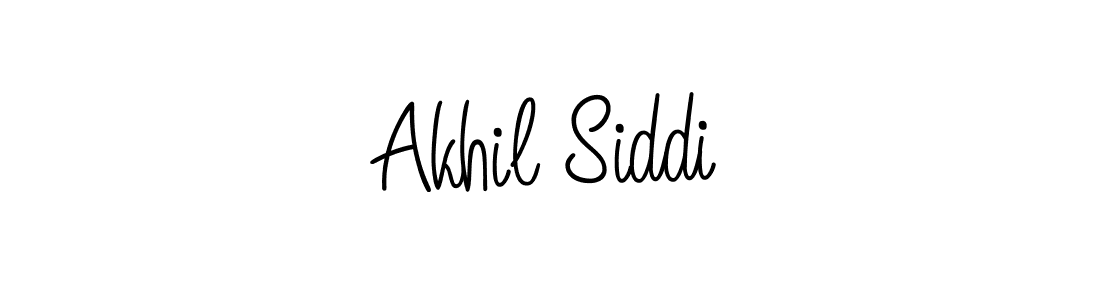 Make a beautiful signature design for name Akhil Siddi. With this signature (Angelique-Rose-font-FFP) style, you can create a handwritten signature for free. Akhil Siddi signature style 5 images and pictures png