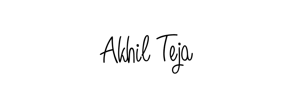 The best way (Angelique-Rose-font-FFP) to make a short signature is to pick only two or three words in your name. The name Akhil Teja include a total of six letters. For converting this name. Akhil Teja signature style 5 images and pictures png