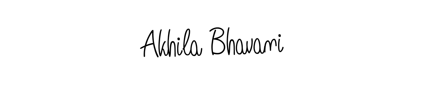 You should practise on your own different ways (Angelique-Rose-font-FFP) to write your name (Akhila Bhavani) in signature. don't let someone else do it for you. Akhila Bhavani signature style 5 images and pictures png