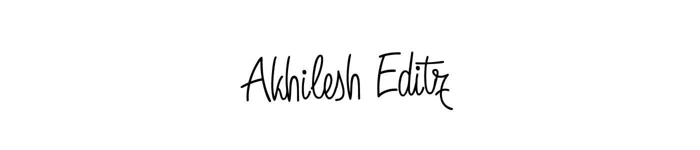 How to make Akhilesh Editz signature? Angelique-Rose-font-FFP is a professional autograph style. Create handwritten signature for Akhilesh Editz name. Akhilesh Editz signature style 5 images and pictures png