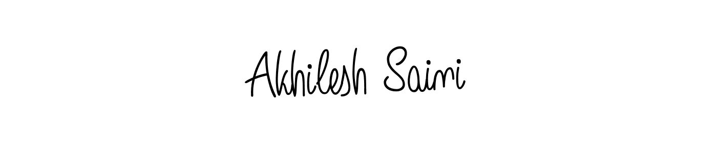 Akhilesh Saini stylish signature style. Best Handwritten Sign (Angelique-Rose-font-FFP) for my name. Handwritten Signature Collection Ideas for my name Akhilesh Saini. Akhilesh Saini signature style 5 images and pictures png