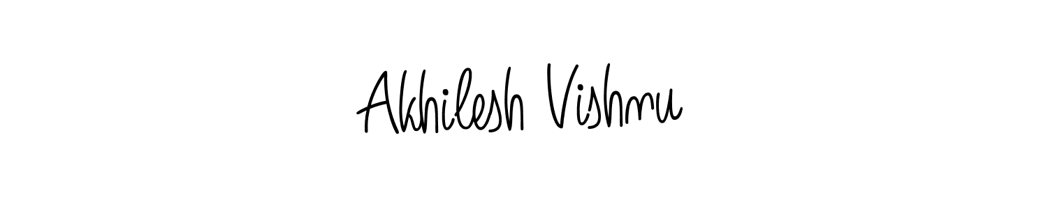 How to Draw Akhilesh Vishnu signature style? Angelique-Rose-font-FFP is a latest design signature styles for name Akhilesh Vishnu. Akhilesh Vishnu signature style 5 images and pictures png