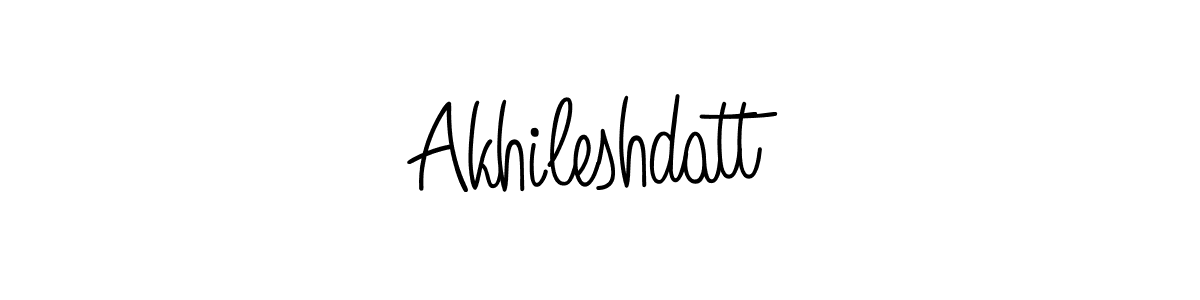 Use a signature maker to create a handwritten signature online. With this signature software, you can design (Angelique-Rose-font-FFP) your own signature for name Akhileshdatt. Akhileshdatt signature style 5 images and pictures png