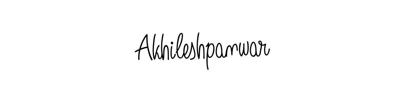 Make a beautiful signature design for name Akhileshpanwar. With this signature (Angelique-Rose-font-FFP) style, you can create a handwritten signature for free. Akhileshpanwar signature style 5 images and pictures png