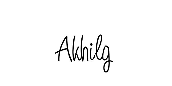 Also we have Akhilg name is the best signature style. Create professional handwritten signature collection using Angelique-Rose-font-FFP autograph style. Akhilg signature style 5 images and pictures png