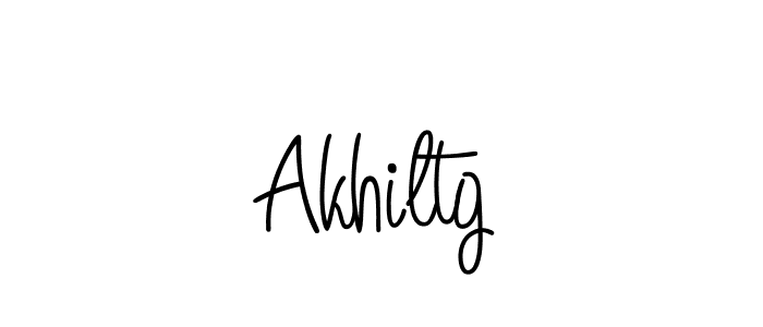 Use a signature maker to create a handwritten signature online. With this signature software, you can design (Angelique-Rose-font-FFP) your own signature for name Akhiltg. Akhiltg signature style 5 images and pictures png