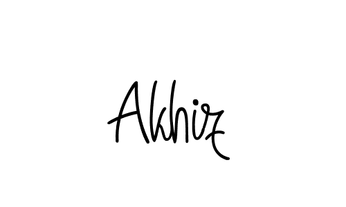 Angelique-Rose-font-FFP is a professional signature style that is perfect for those who want to add a touch of class to their signature. It is also a great choice for those who want to make their signature more unique. Get Akhiz name to fancy signature for free. Akhiz signature style 5 images and pictures png