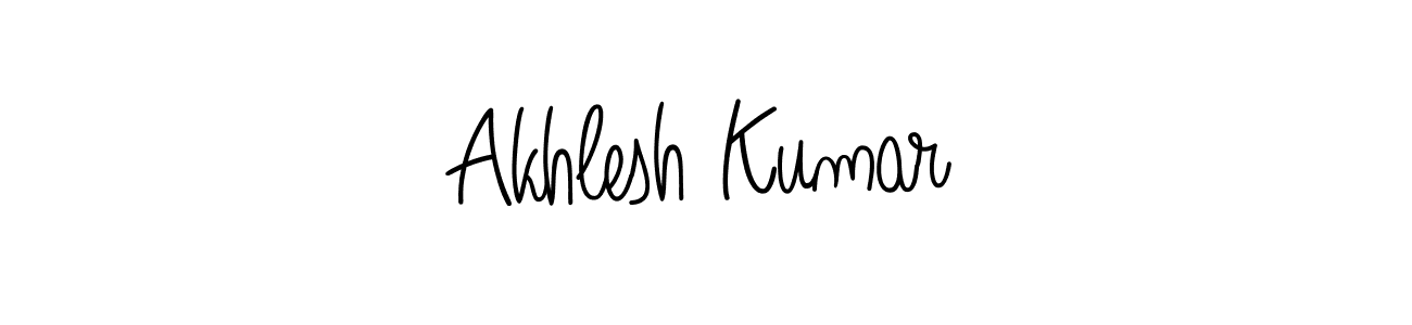 The best way (Angelique-Rose-font-FFP) to make a short signature is to pick only two or three words in your name. The name Akhlesh Kumar include a total of six letters. For converting this name. Akhlesh Kumar signature style 5 images and pictures png