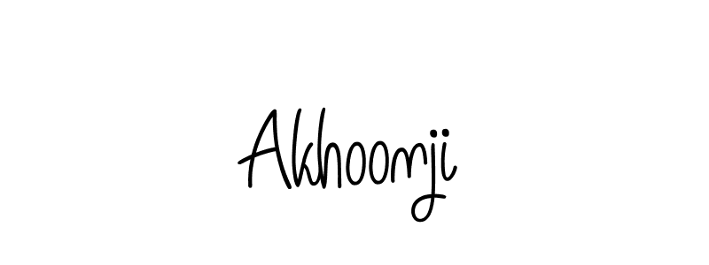 Similarly Angelique-Rose-font-FFP is the best handwritten signature design. Signature creator online .You can use it as an online autograph creator for name Akhoonji. Akhoonji signature style 5 images and pictures png