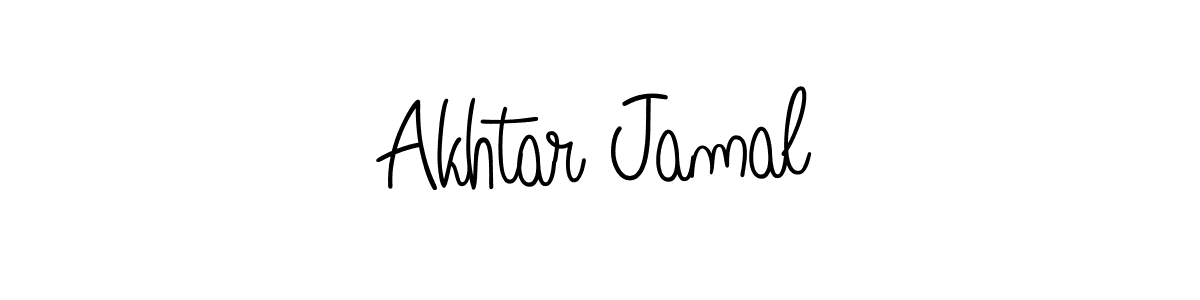 You should practise on your own different ways (Angelique-Rose-font-FFP) to write your name (Akhtar Jamal) in signature. don't let someone else do it for you. Akhtar Jamal signature style 5 images and pictures png