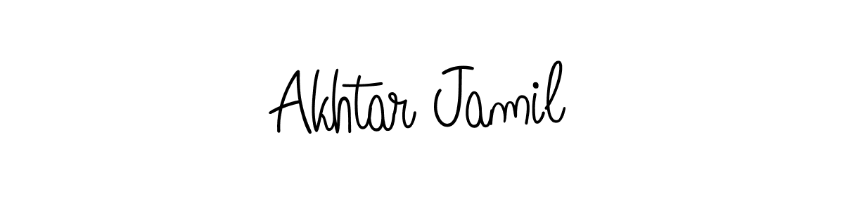 if you are searching for the best signature style for your name Akhtar Jamil. so please give up your signature search. here we have designed multiple signature styles  using Angelique-Rose-font-FFP. Akhtar Jamil signature style 5 images and pictures png