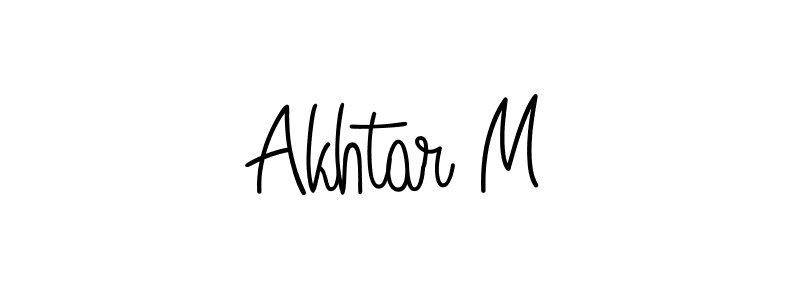 Create a beautiful signature design for name Akhtar M. With this signature (Angelique-Rose-font-FFP) fonts, you can make a handwritten signature for free. Akhtar M signature style 5 images and pictures png