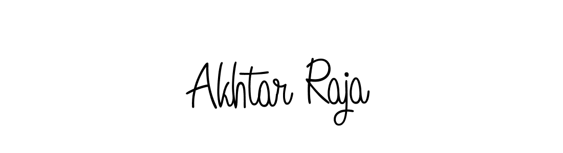 Use a signature maker to create a handwritten signature online. With this signature software, you can design (Angelique-Rose-font-FFP) your own signature for name Akhtar Raja. Akhtar Raja signature style 5 images and pictures png